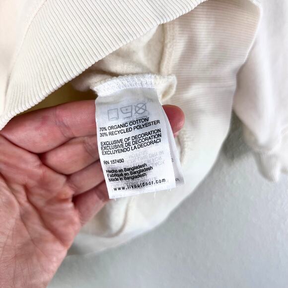 Gabriella Pullover Sweatshirt White Wild Graphic Crewneck Women’s Small Cozy - Picture 7 of 7